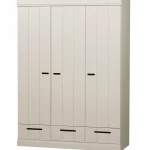 Discount WOOOD Connect 3-deurs Kledingkast + Lade Dust