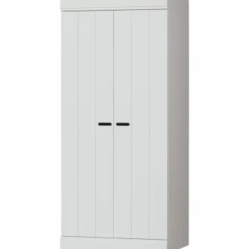 Outlet WOOOD Connect Lage Kast 2-deurs Grenen Wit