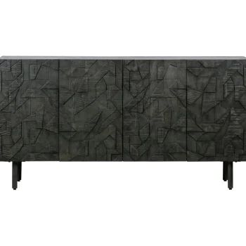 Discount WOOOD Counter Dressoir Hout Zwart