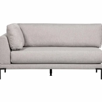 Fashion WOOOD Couple Eetbank Hoekelement Lange Zijde Rechts Lichtgrijs