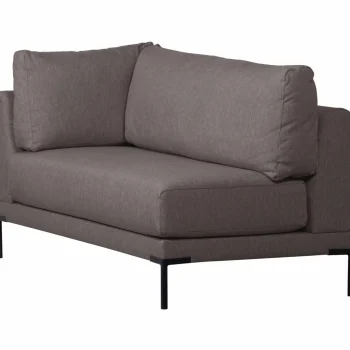 Outlet WOOOD Couple Eetbank Hoekelement Lange Zijde Rechts Grijs Melange