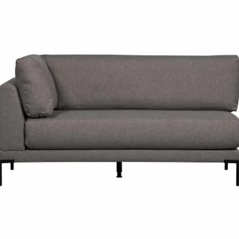 Outlet WOOOD Couple Eetbank Hoekelement Lange Zijde Rechts Grijs Melange