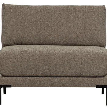 Fashion WOOOD Couple Loveseat Element Taupe