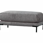 Fashion WOOOD Couple Poef 50 Cm Denim Melange