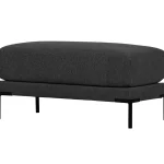 Outlet WOOOD Couple Poef 50 Cm Donkergrijs