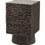 Online WOOOD Crumble Carved Nachtkastje Met Lades Mango Hout Walnoot