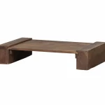 Best WOOOD Cuno Salontafel Laag Hout Donkerbruin