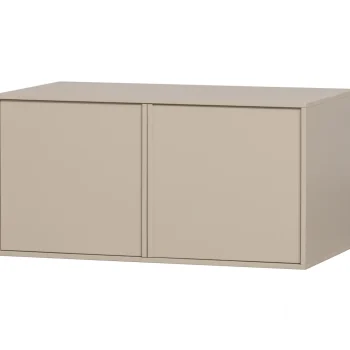 Best WOOOD Daily Closet Double 50x100 Cm Grenen Dakargrau