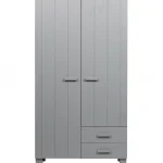 Discount WOOOD Dennis Kast Met Laden Grenen Betongrijs