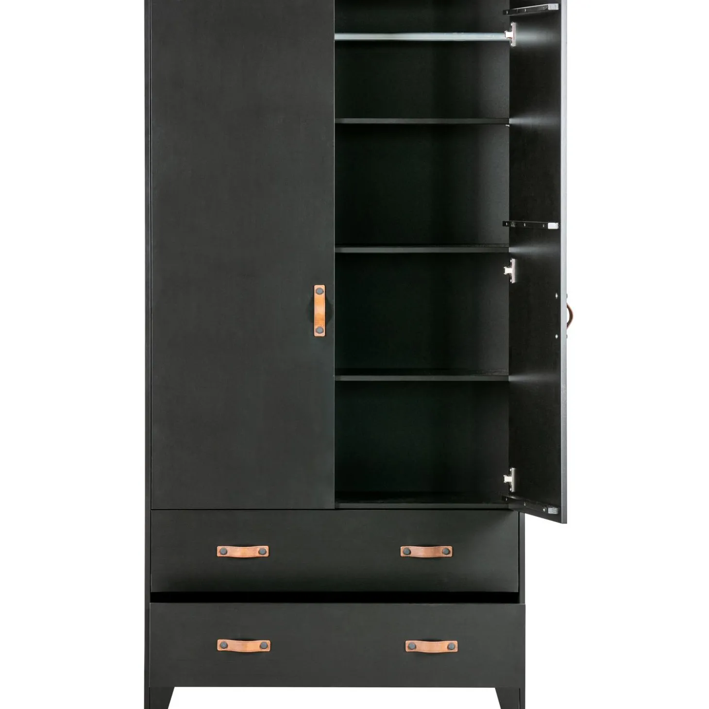 dian-garderobekast-grenen-diep-ODLNCrmp-2.webp Fashion WOOOD Dian Garderobekast Grenen Diepzwart