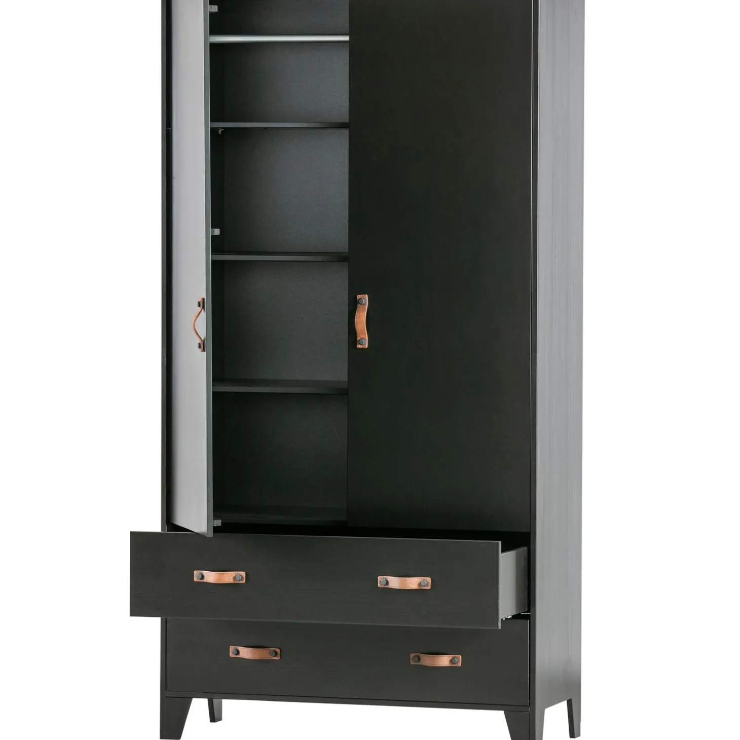 dian-garderobekast-grenen-diep-ODLNCrmp-4.webp Fashion WOOOD Dian Garderobekast Grenen Diepzwart