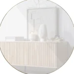 Hot WOOOD Doutzen Spiegel Metaal ø115 Cm Goud