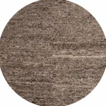 Best WOOOD Efia Vloerkleed Rond Wol Bruin Melange ø200 Cm