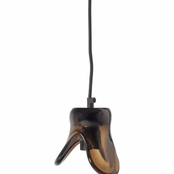 Online WOOOD Elle Hanglamp Klein Glas Bruin