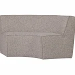 Fashion WOOOD Europa 2-zits Eetbank Geweven Stof Zand Melange