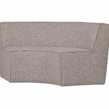 Fashion WOOOD Europa 2-zits Eetbank Geweven Stof Zand Melange