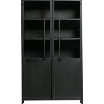 Hot WOOOD Exhibit Vitrinekast Metaal Zwart