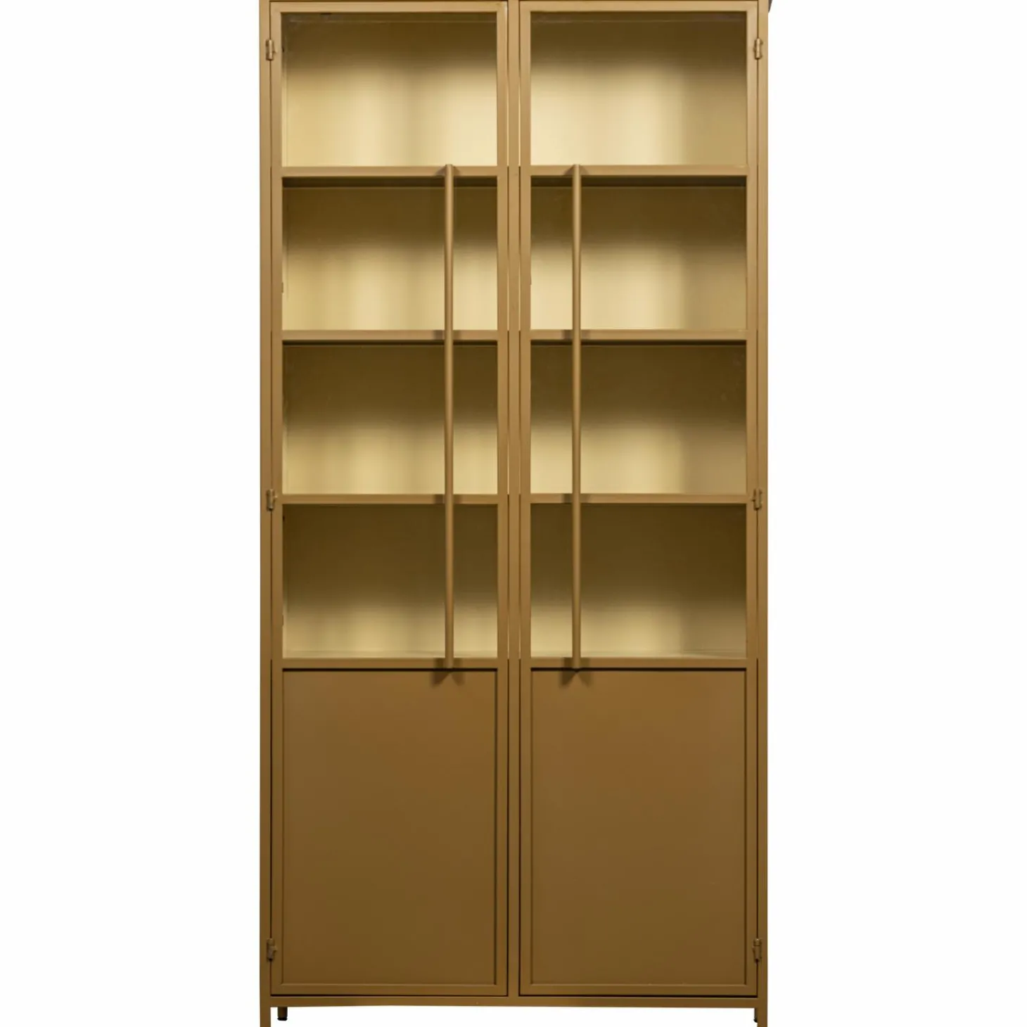 exhibit-xl-2-deurs-vitrinekast-PhfwFeOj-1.webp Fashion WOOOD Exhibit XL 2-deurs Vitrinekast Metaal Honinggeel