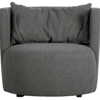 Outlet WOOOD Explore Fauteuil Bouclé Staalgrijs