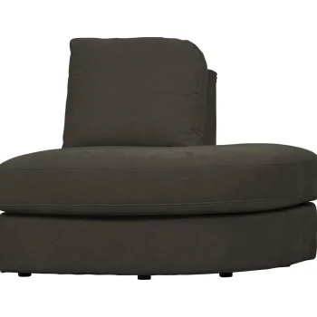 Best WOOOD Family 1-zits Element Ronde Hoek Rechts Antraciet