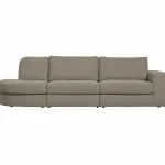 Online WOOOD Family Bank 2,5-zits Ronding Links Warm Grijs