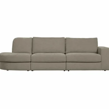 Online WOOOD Family Bank 2,5-zits Ronding Links Warm Grijs