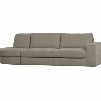 Online WOOOD Family Bank 2,5-zits Ronding Links Warm Grijs