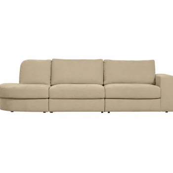 New WOOOD Family Bank 2,5-zits Ronding Links Zand