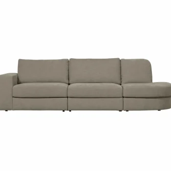 Clearance WOOOD Family Bank 2,5-zits Ronding Rechts Warm Grijs