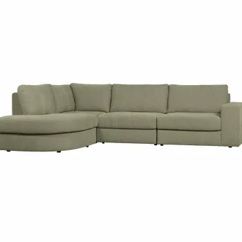 New WOOOD Family Hoekbank Ronding Links Groen