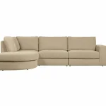 Best WOOOD Family Hoekbank Ronding Links Zand