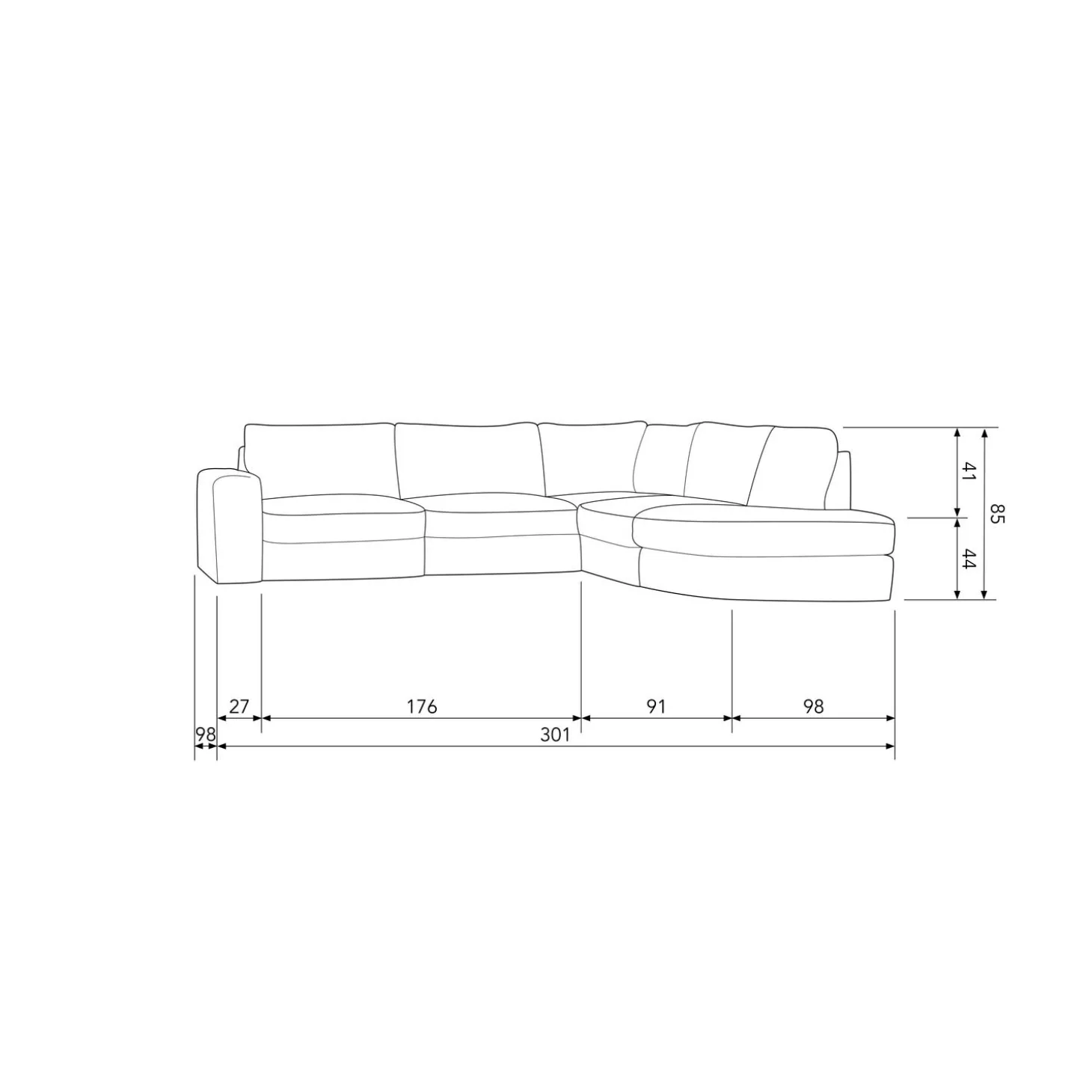 family-hoekbank-ronding-rechts-TBVCvyxs-4.webp Clearance WOOOD Family Hoekbank Ronding Rechts Groen
