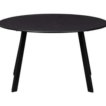Fashion WOOOD Fer Bijzettafel Buiten Metaal ø70 Cm Zwart
