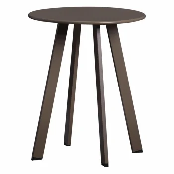 Best WOOOD Fer Tuin Bijzettafel ø40cm Metaal Donkerbruin