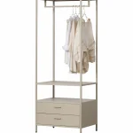 Hot WOOOD Ferris Open Kledingkast 70 Cm Metaal Zand