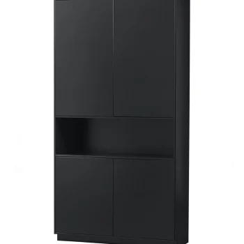 Clearance WOOOD Finca Opbergkast 110 Cm Grenen Diepzwart