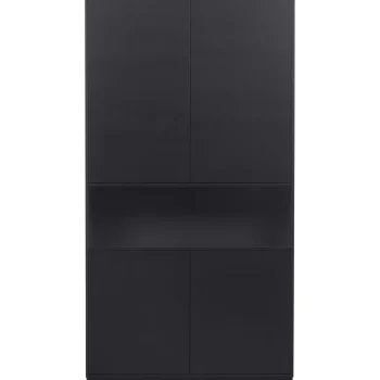 Clearance WOOOD Finca Opbergkast 110 Cm Grenen Diepzwart