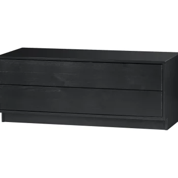 Sale WOOOD Finca Tv Meubel 100 Cm Grenen Diepzwart