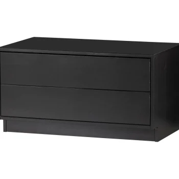 Hot WOOOD Finca Tv Meubel 75 Cm Grenen Diepzwart