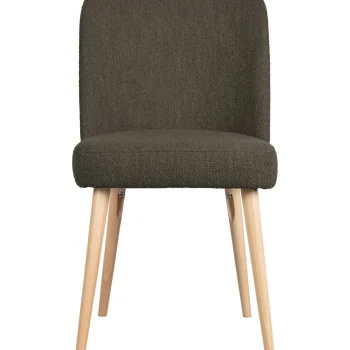 Online WOOOD Force Eetkamerstoel Bouclé Bruin