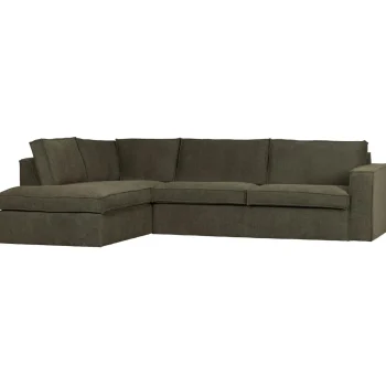 Online WOOOD Freddie Hoekbank Links Warm Groen