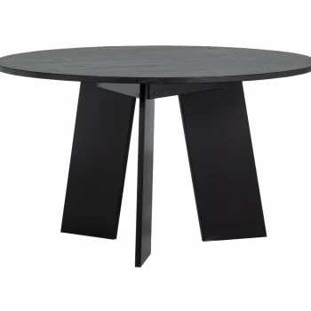 New WOOOD Fries Eettafel ø129 Cm Eiken Blacknight