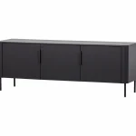 Clearance WOOOD Gunnar Tv Meubel 154 Cm Grenen Matzwart