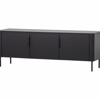 Clearance WOOOD Gunnar Tv Meubel 154 Cm Grenen Matzwart