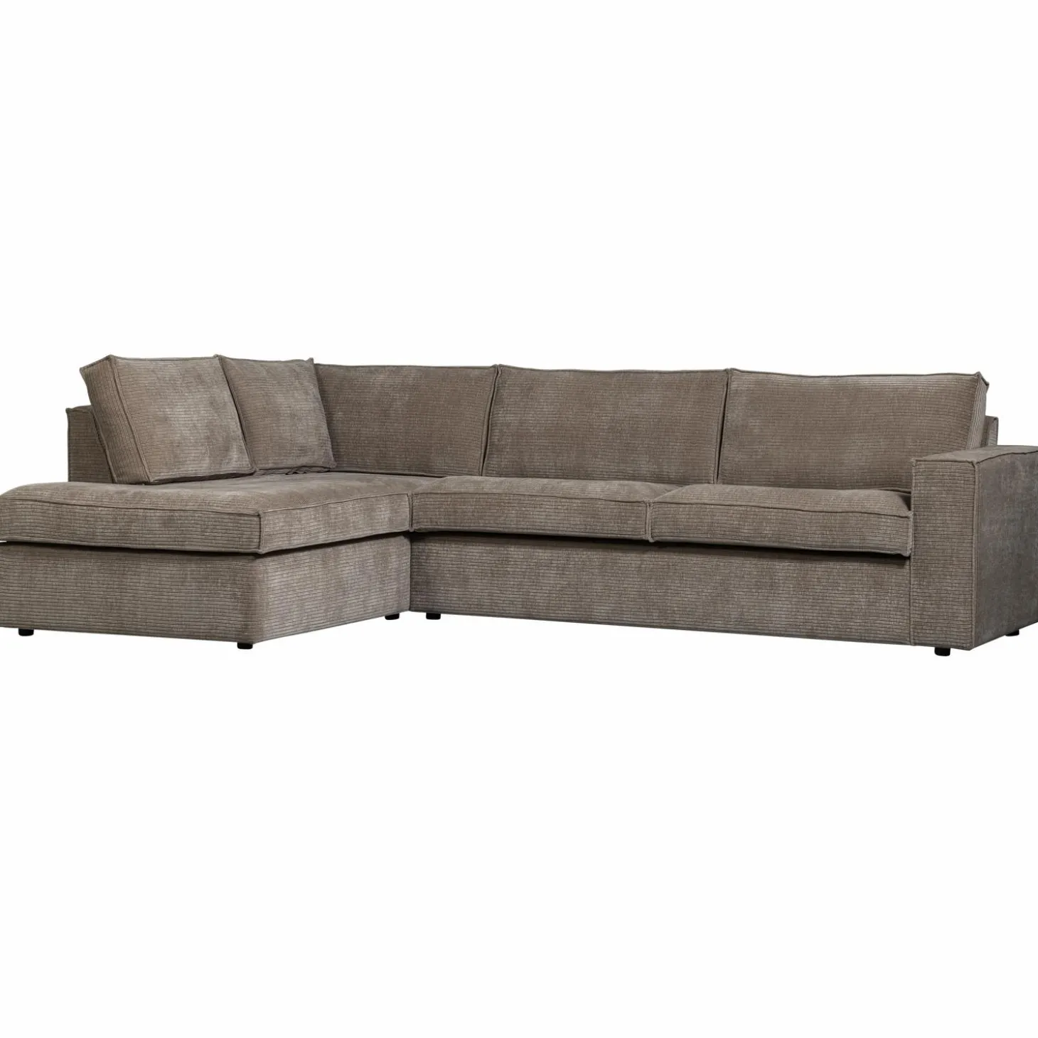 hajo-hoekbank-links-ribstof-ta-RmIqkbOX-0.webp Outlet WOOOD Hajo Hoekbank Links Ribstof Taupe