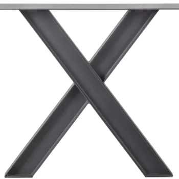 Best WOOOD Industrial X-vorm Poot Metaal 1 Stuks