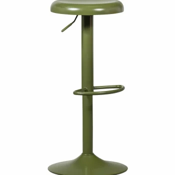 Best WOOOD Isaac Barkruk Metaal Warm Groen