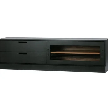 Online WOOOD James Tv Meubel Zwart/walnoot