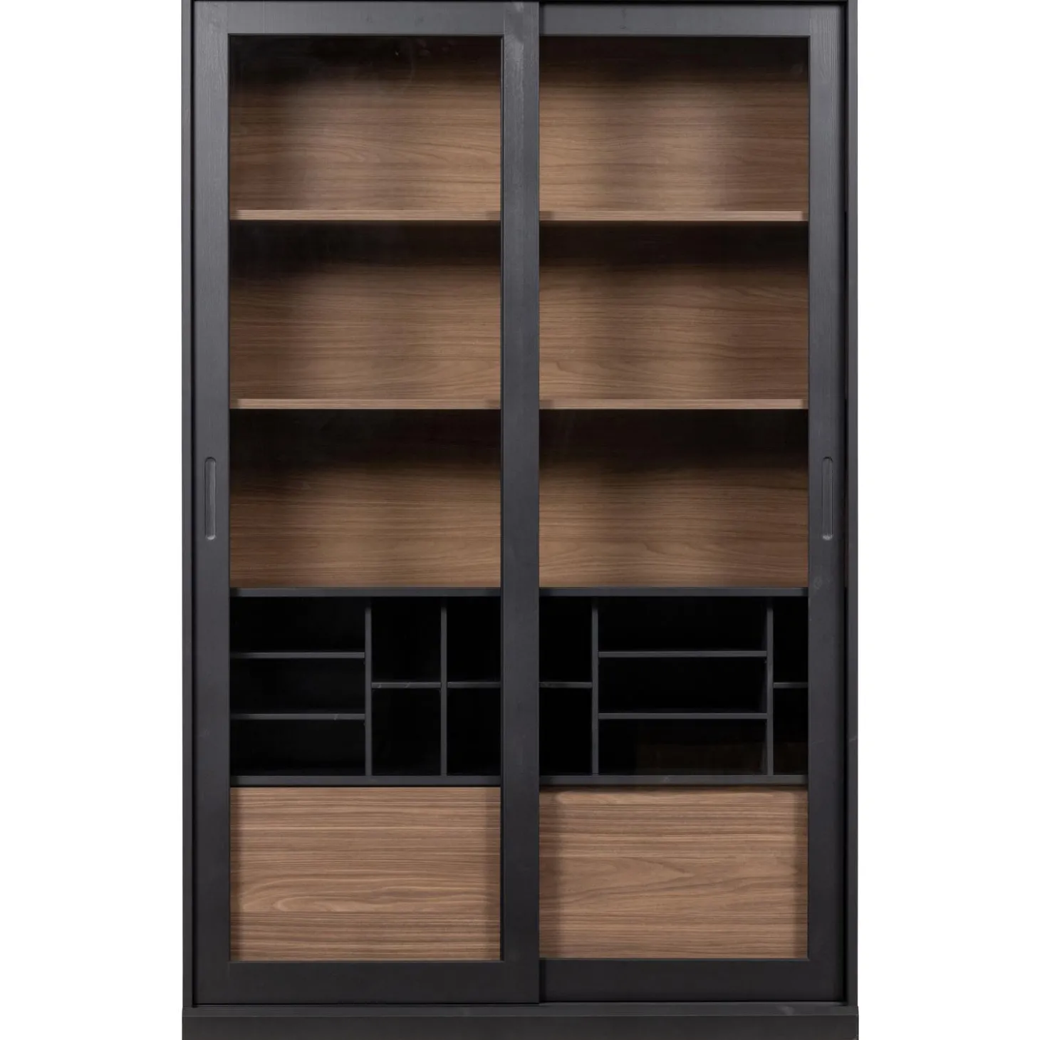 james-vitrinekast-zwartwalnoot-maqWlHmk-1.webp Sale WOOOD James Vitrinekast Zwart/walnoot