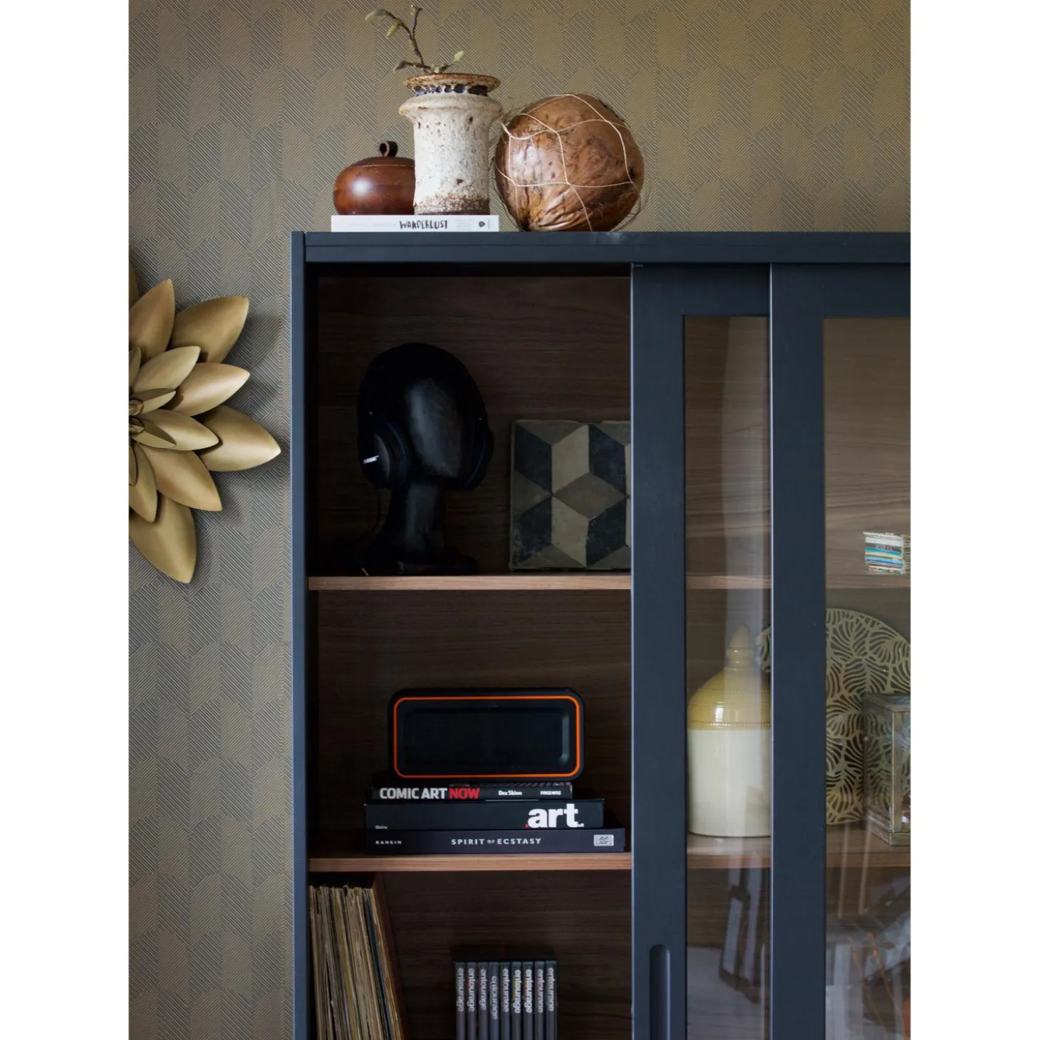 james-vitrinekast-zwartwalnoot-maqWlHmk-5.webp Sale WOOOD James Vitrinekast Zwart/walnoot